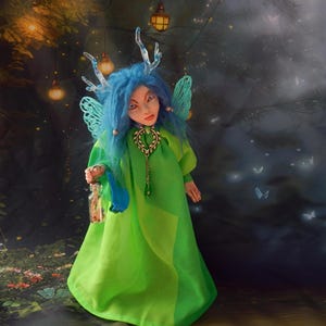 Fairy Art Doll, Fairy Decor / Fairy Gift, Fairy Core / Fairy Figurine, Fairy Sculpture, Fantasy Art, Fairy Artwork, Clay Fairy OOAK Doll