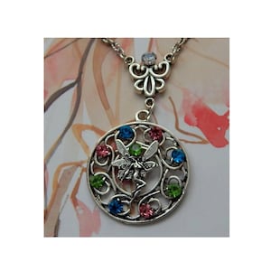 Silver Fairy Necklace / Fairy Costume, Fairy Core, Fantasy Necklace / Cottage Core Jewelry, Fairy Lover Gift, Fairy Tale Jewelry