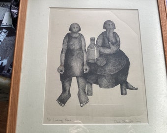 Claire Bassett 1994 Sale,Large Original Lithograph, purchased Oxfordshire Artweeks