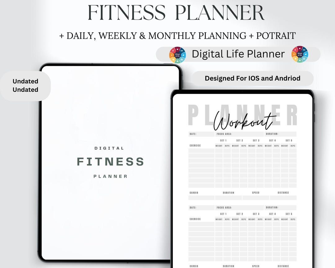Fitness Tracker || Workout and Exercise Log Book || Health, Wellness ...