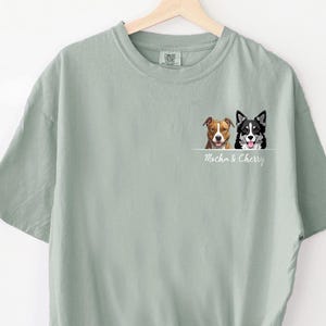 Custom Dog Mom Shirt, Custom Dog Dad Shirt, Comfort Colors Shirt, Personalized Dog Shirt, Valentines Day Shirt, Gift for Mom, Dog Lover Tee