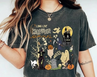 Retro Halloween Shirt, Vintage Black Cat Fall Apparel, Spooky Season Tee