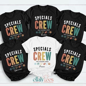 Custom Specials Crew Teacher Shirts, Custom Special Matching Elective Teacher Shirts, Custom Teacher Shirt, Personalized School T shirt