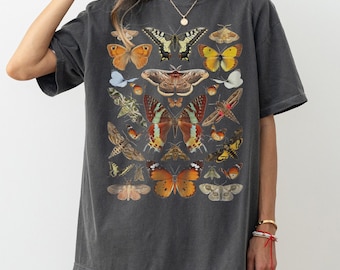 Vintage Butterfly Moth T-Shirt, Comfort Colors® Nature Lover Tee