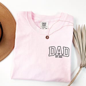 Comfort Colors Dad Est. Year Shirt, Custom Father's Day Gift Bild 6