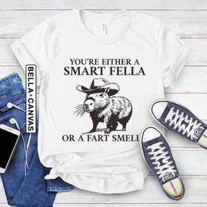 Retro Smart Fella Capybara 90s Shirt, Funny Capybara Vintage T-Shirt, Washed Funny T-Shirt, Vintage 90s Shirt, Vintage Distressed Shirt