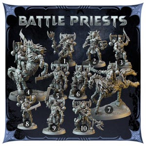 The Servants of Slaughter - Battle priests - 32/28mm