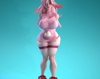 Chanchelyn Waifumon Anime 3D Collectible Figure | Silvia Corso Design | Abs-like Resin 160mm | Unpainted Model Kit | SFW WILD