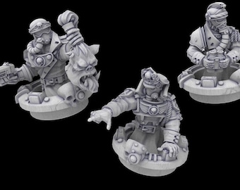 Tankmaster Kitbash Set | Armageddon's Legion – The Iron Regiment | 28mm Grimdark Sci-Fi Vehicle Commander Bits