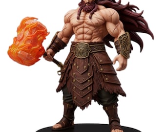 Hephaestus – Olympus Clash: Anime Edition | 3DFactory – miniatuur 32mm / 75mm / 120mm