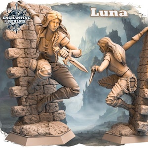 Luna - miniatura a escala de 180 mm