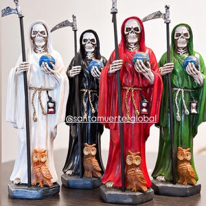 Santa Muerte statues 12 inch. Holy Death Statues.   Free  gift w/purchase*