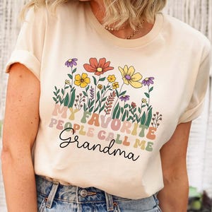 My Favorite People Call Me Grandma Shirt, Custom Grandma T Shirt, Grandma Announcement, Personalized Grandma Shirt, Gifts For Grandma Gift