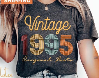 Vintage 1995 Original Parts 31th Birthday Shirt