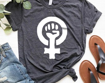 Female Symbol Shirt, Feminist Movement, Feminism Art, Gifts For Her, Woman Fist T Shirt, Womens Rights Tee, Intersectional