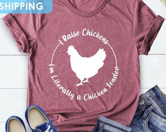 Funny Chicken Tender Crewneck Shirt, Chicken Owner Gift