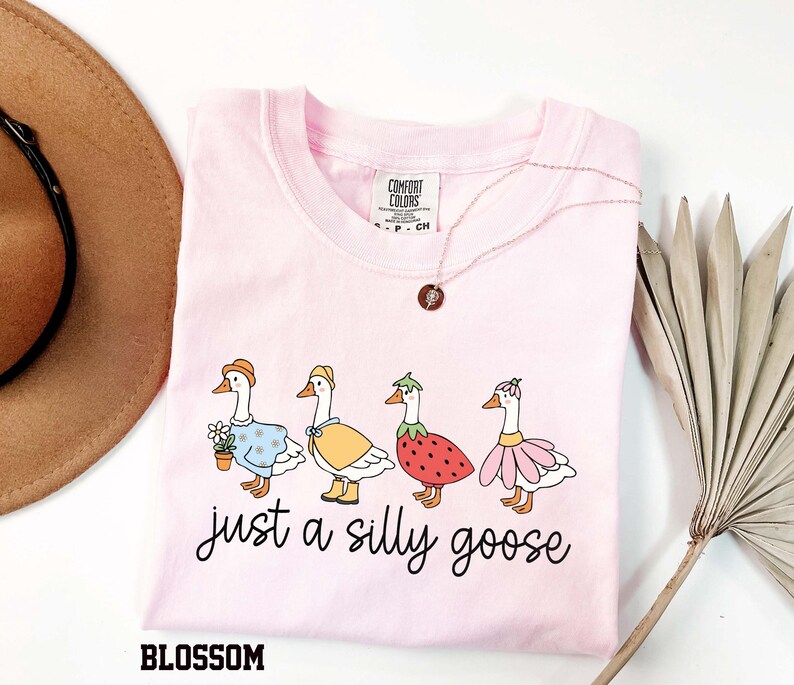 Comfort Colors Silly Goose T-Shirt, Funny Graphic Tee image 3