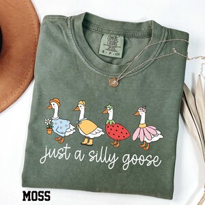 Comfort Colors Silly Goose T-Shirt, Funny Graphic Tee image 2