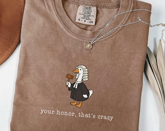 Comfort Colors® Goose Lawyer Shirt, Law School Graduation Gift, Funny Silly Lawyer Gift