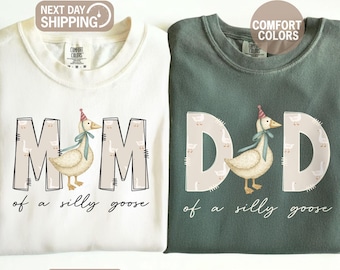 One Silly Goose 1st Birthday Matching Family Shirt, Goose Birthday First Birthday, Mama Goose Shirt, Custom Goose Shirt, Silly Goose Shirt