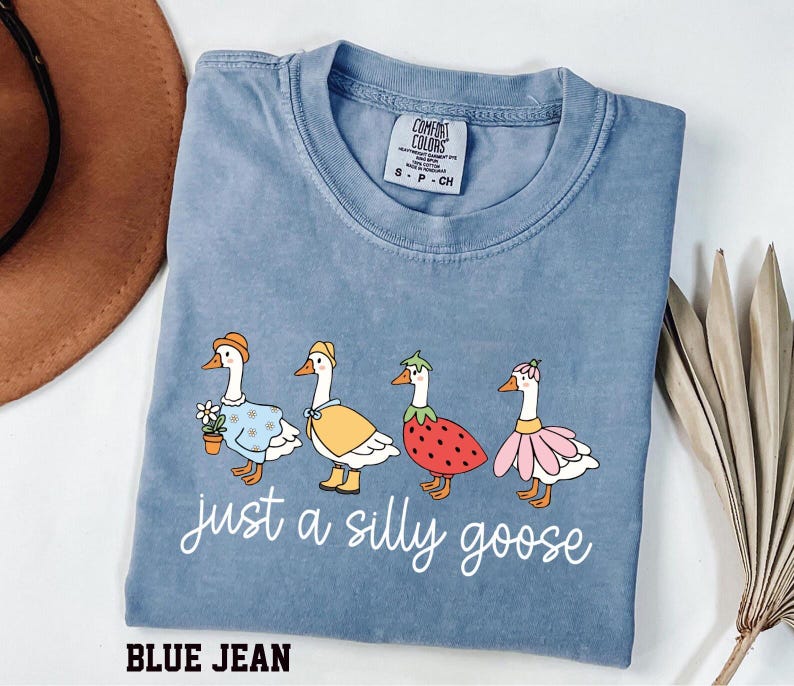 Comfort Colors Silly Goose T-Shirt, Funny Graphic Tee image 4