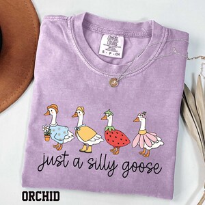 Comfort Colors Silly Goose T-Shirt, Funny Graphic Tee image 7
