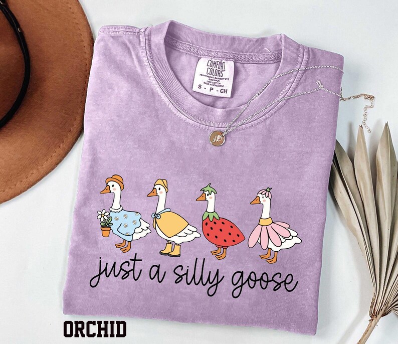 Comfort Colors Silly Goose T-Shirt, Funny Graphic Tee image 7