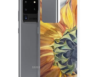Samsung Handyhülle Sonnenblume – Klare Floral Case, Dünn & Stoßfest, für Galaxy S25/S24/S23/S22/S21/S20/S10 (Plus/Ultra/S/ e)