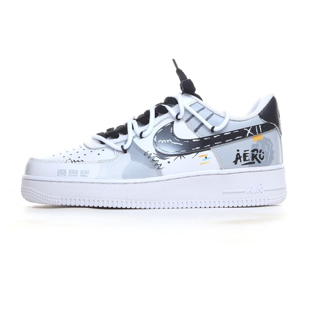 grey tick nike air force 1