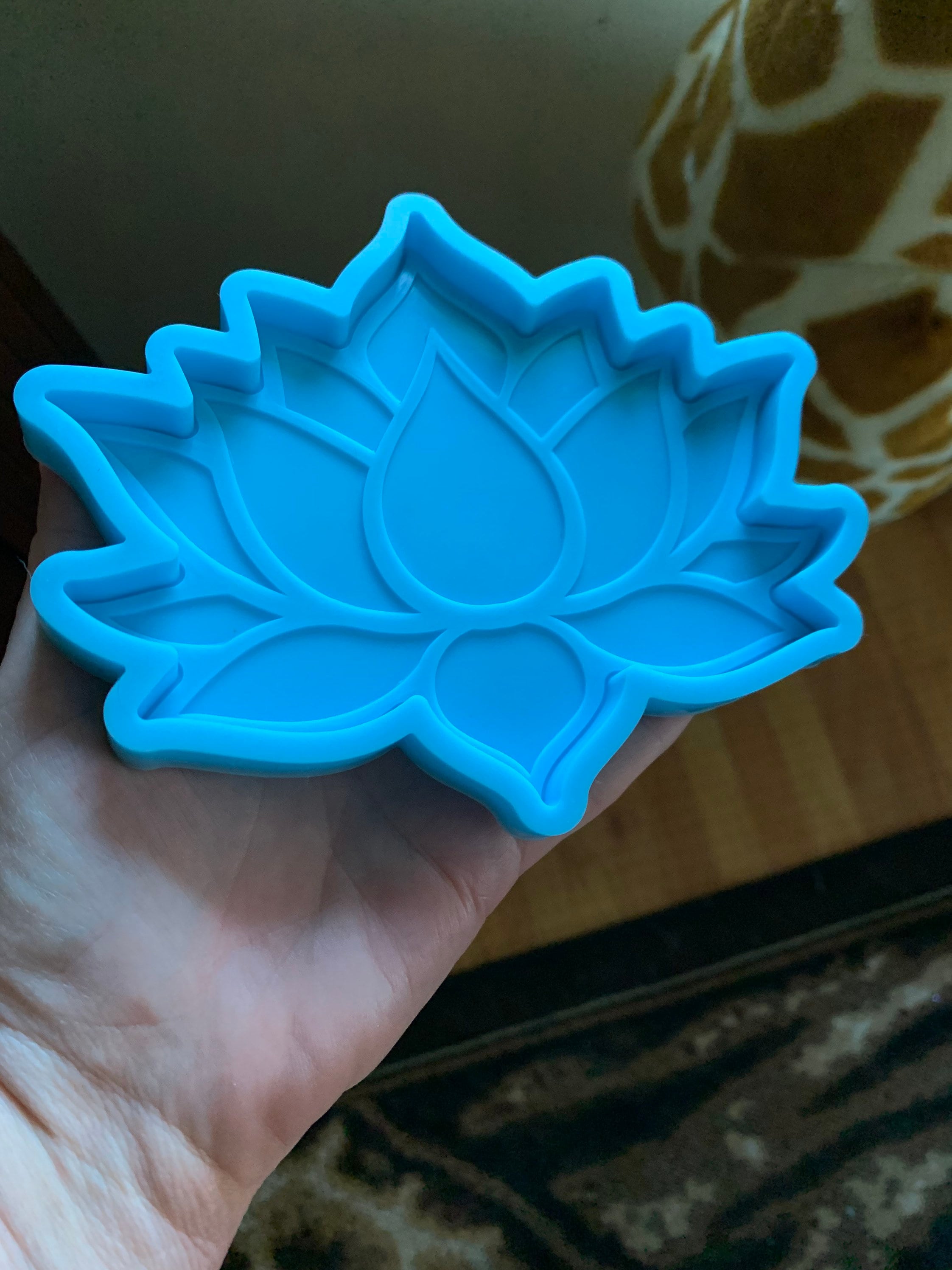 Lotus Flower coaster molds cute mold diy crafts tray Etsy