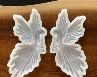 Silicone angel wings mold, 2 piece resin mold, diy crafts