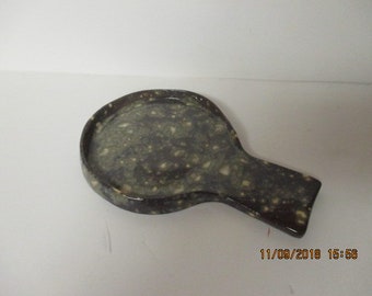 Large Flat Stoneware Spoon Rest