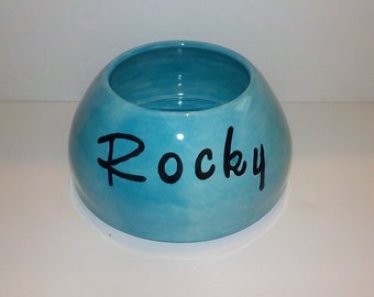 Personalized Long Eared Dog Bowl Made to Order