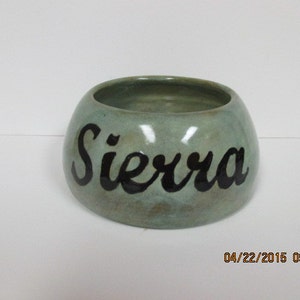 Personalized Small Long Eared Dog Bowl Made to Order