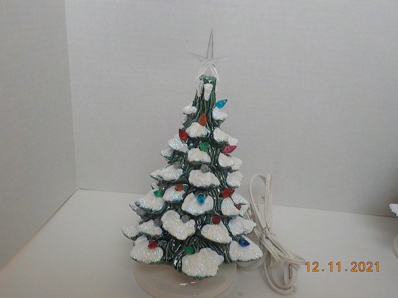 Light up Ceramic Christmas Tree With Scene 