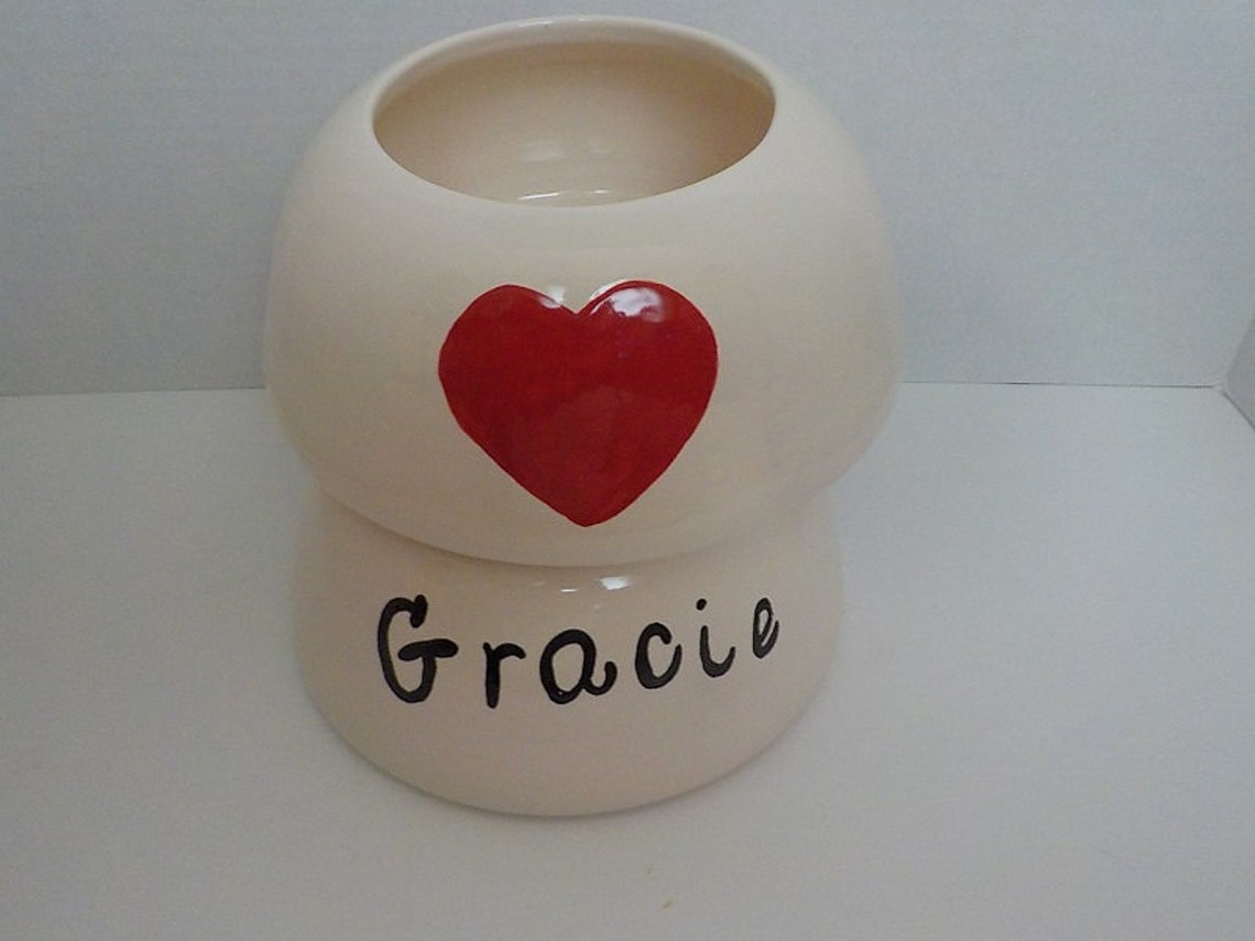Personalized Small Long Eared Dog Bowl Made to Order Etsy