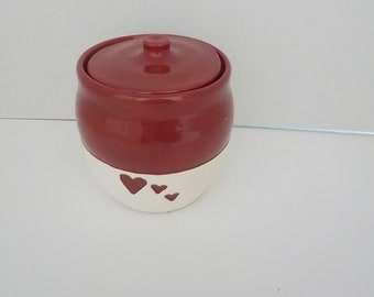 Red Porcelain Cremation Urn