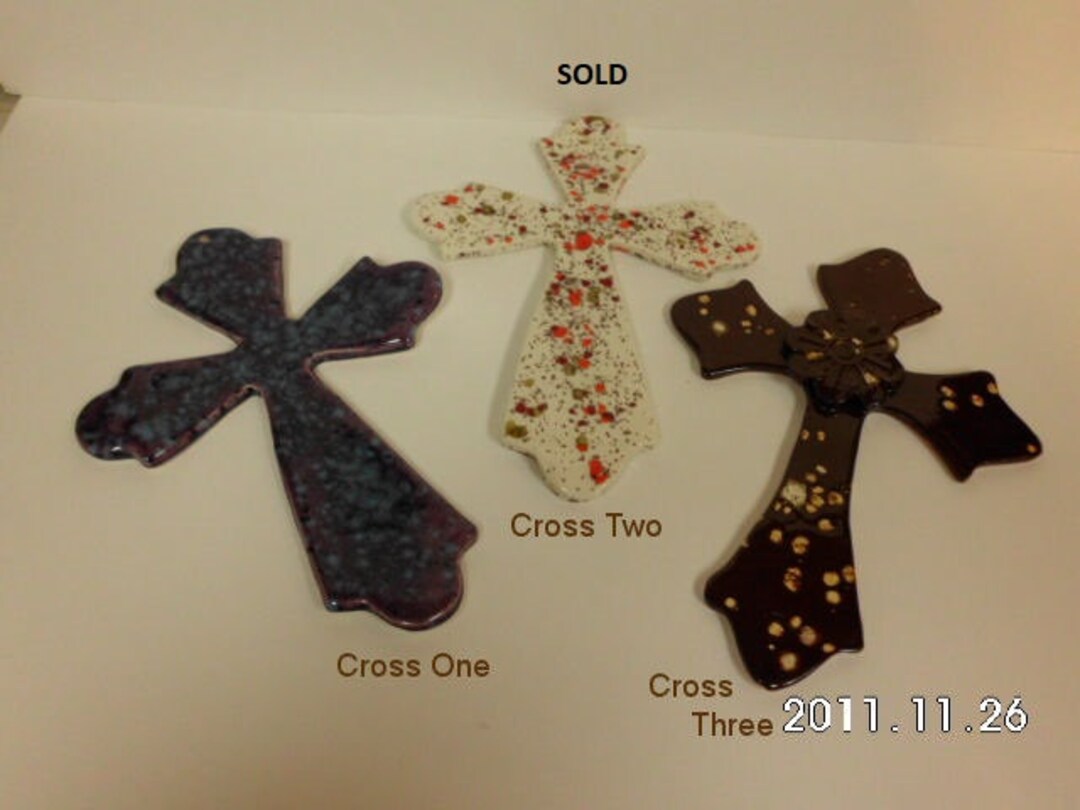 Ceramic Cross 10 Inch - Etsy