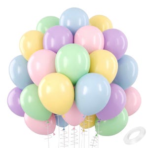 110-Pack 12" Pastel Latex Balloons – Assorted Multicolor Balloons for Birthday, Baby Shower & Wedding Decor