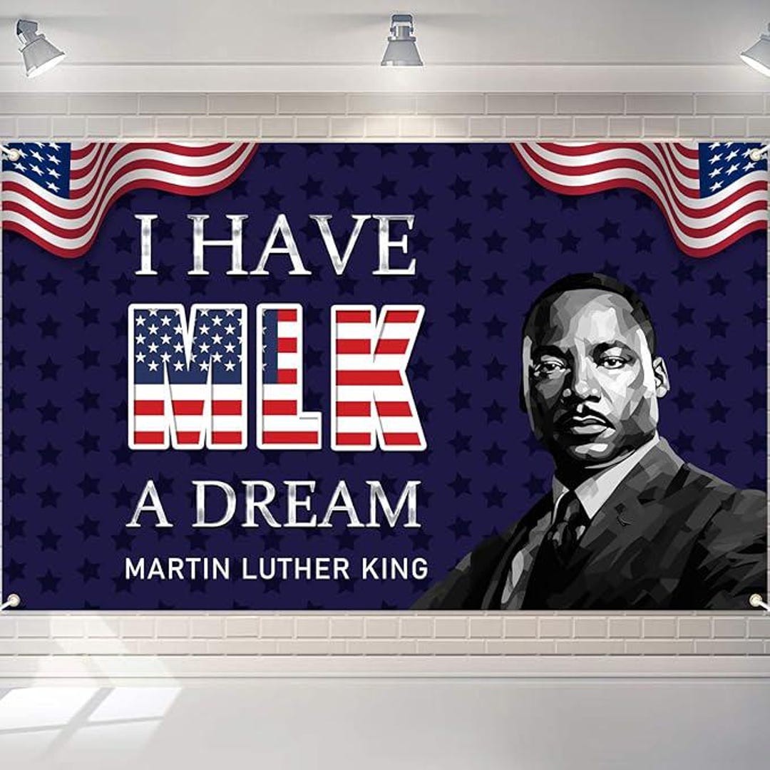 Mlk Backdrop Martin Luther King Jr Day Banner Backdrop I Have A Dream MLK Day ...