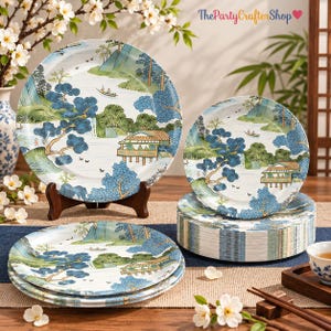 Vintage Blue and Green Plates - Etsy