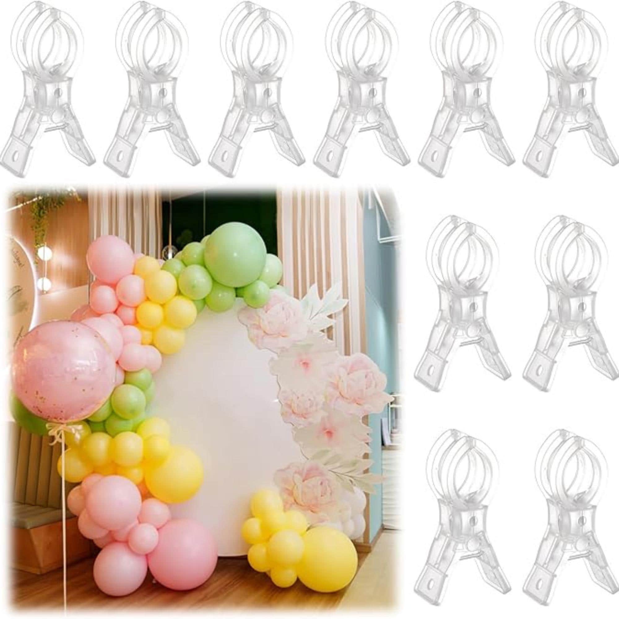 300 stuks ballonbinders ballonclips H-vorm bulkbanden clips gereedschap
