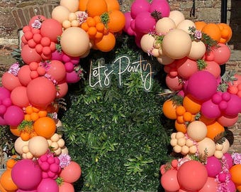 Tropical Luau Balloon Garland Arch Kit Hawaiian Beach Flamingo Party Decorations