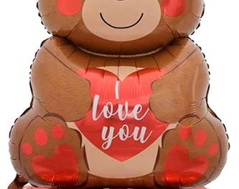 Bear Balloon Valentines Day Wedding Birthday Party Decorations Large 58 Inch