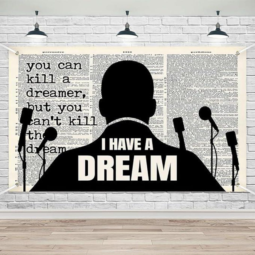 Mlk Backdrop Martin Luther King Jr Day Banner I Have A Dream MLK Backdrop Classroom ...
