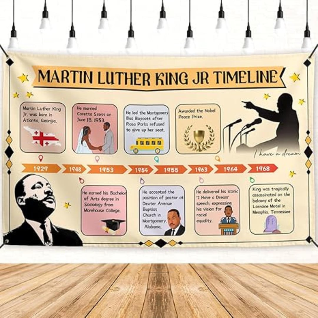 Mlk Backdrop Martin Luther King Banner MLK Day Backdrop Sign African American Home ...