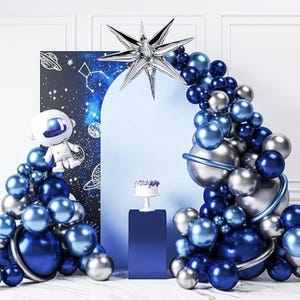 Party Crafter Space Balloon Garland – Cosmic-Themed Balloon Decoration Set