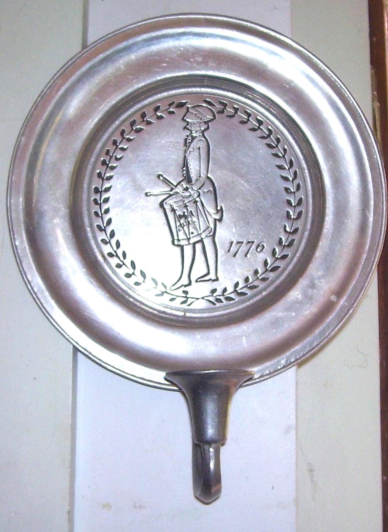 Pair Wilton Pewter RWP Candle Plate Wall Sconce's / 1776 Liberty ...