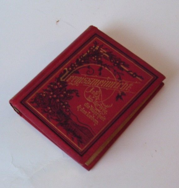 Antique German 'vergissmeinnicht' Birthday Book – Christian