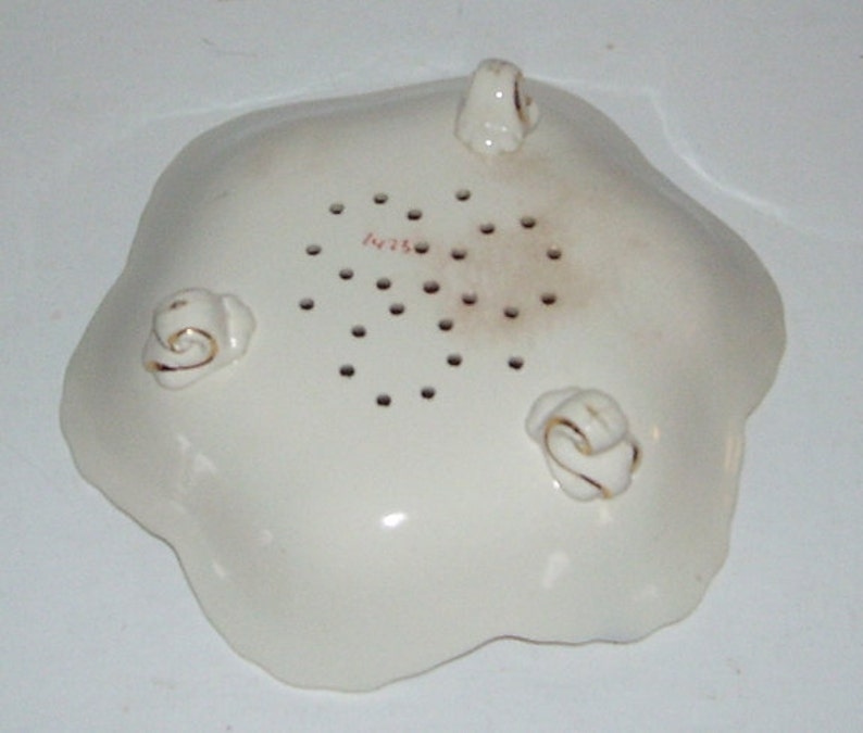 Footed Porcelain Soap Dish With Drainage Holes in the Bottom Etsy